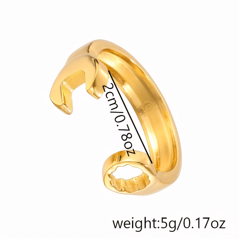 2pcs Stainless Steel Stackable Rings, Urban Style Gift